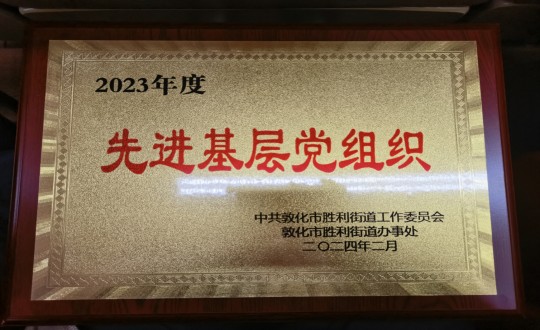 2024年2月1日，物业总公司敦化项目党支部被授予“2023年度先进基层党组织”荣誉称号_副本.jpg
